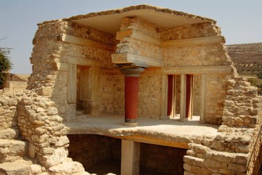 Knossos Sarayı kalıntıları