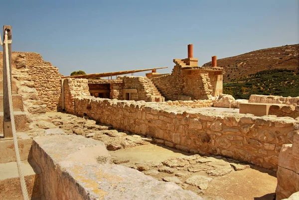 Ruiny pałacu w Knossos na Krecie — Zdjęcie stockowe