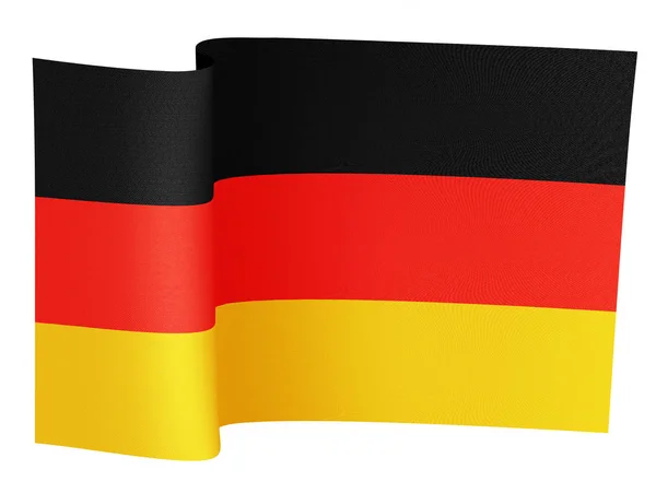 Alman bayrağı çizimi — Stok fotoğraf