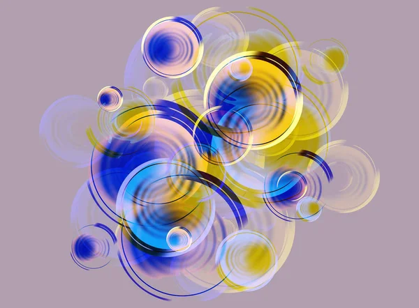様式化された泡の背景 — ストック写真