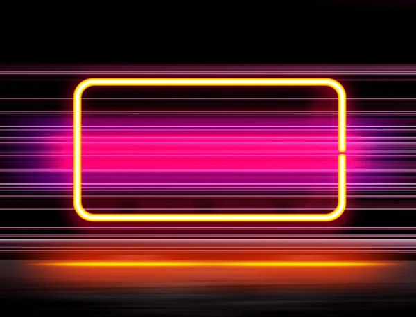 Design med färg neon element — Stockfoto