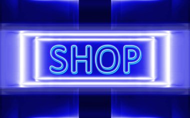 neon tabela Shop