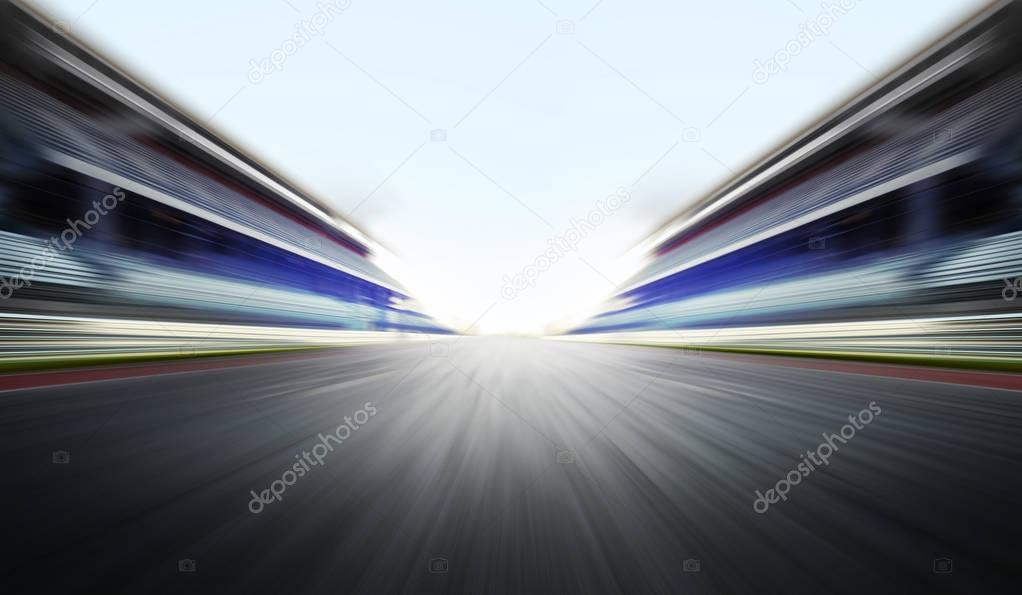 motion blure background with road 