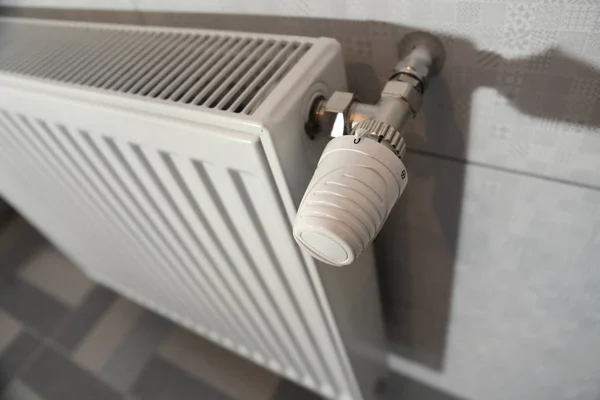 White heating radiator — Stock Photo, Image