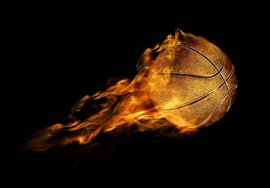 ateşli basketbol topu