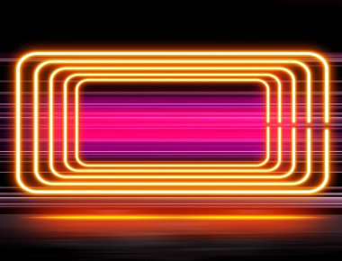 neon aydınlatma ile tasarım