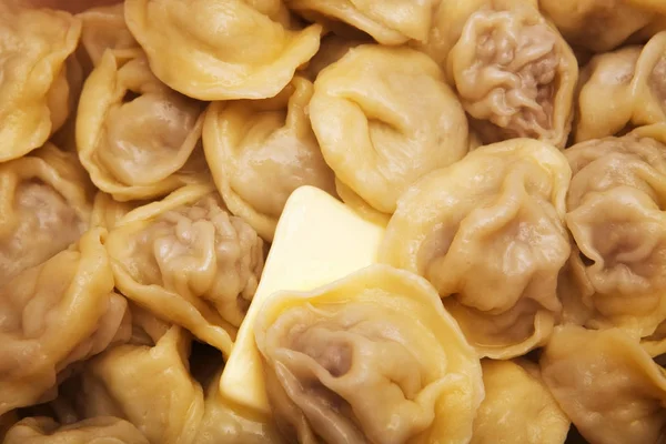 Hot cooked dumplings — Stock Photo, Image