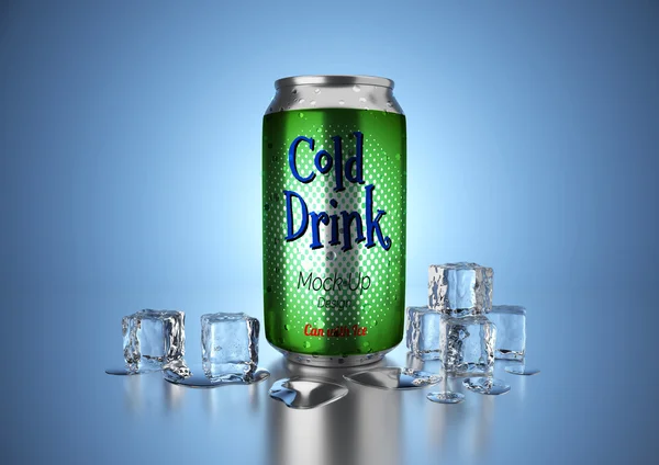 Zimny napój można — Zdjęcie stockowe