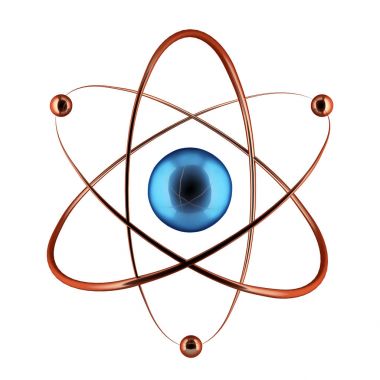 Atom nükleer şeklinin.