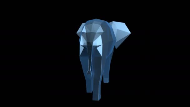 Low poly zwierząt — Wideo stockowe