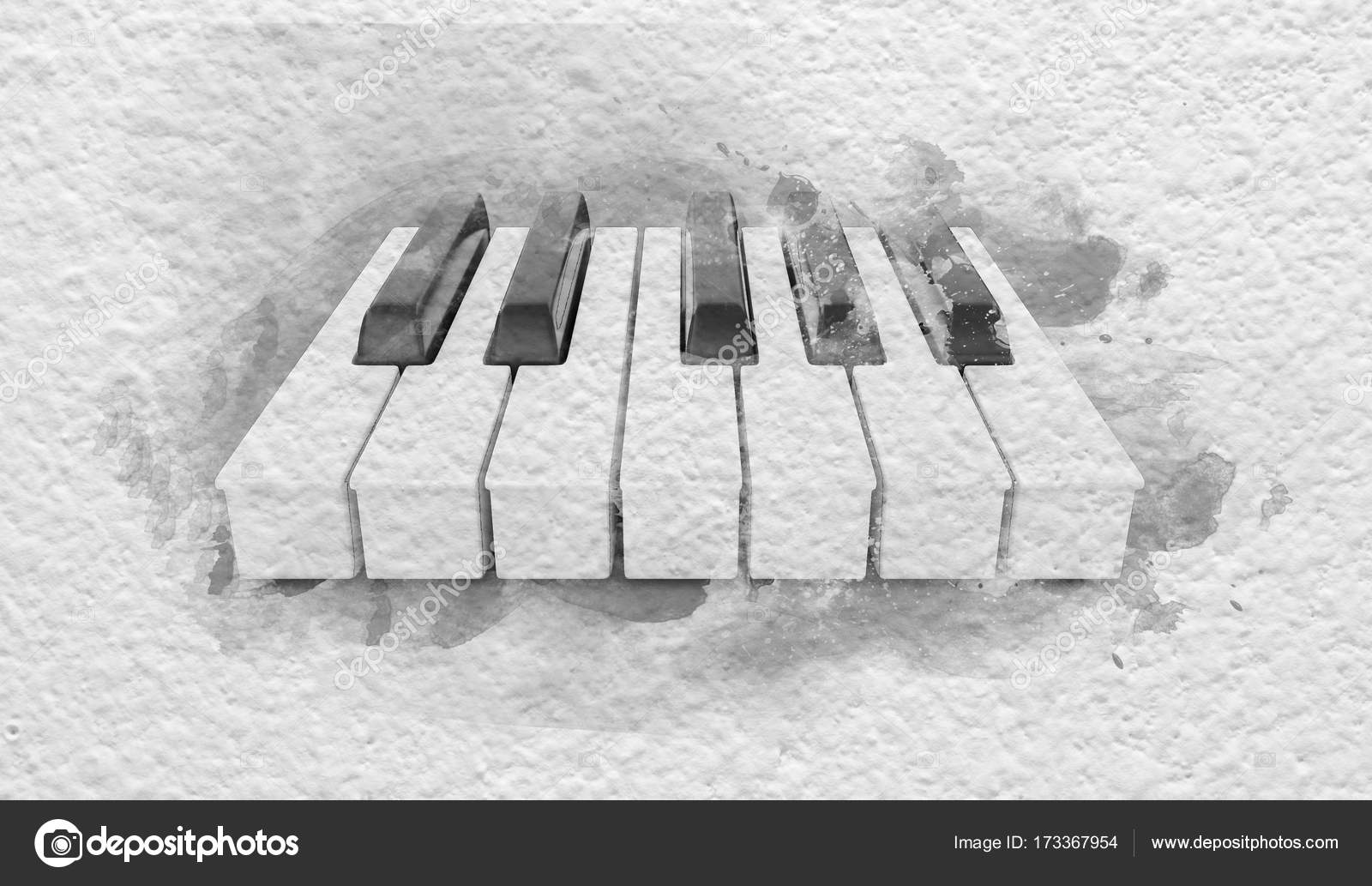Piano Keys On The Paper Stock Photo Image By C Vlastas 173367954