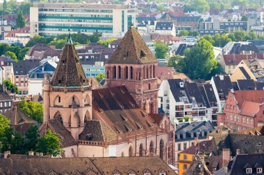 St Thomas Strazburg büyük kiliseler.