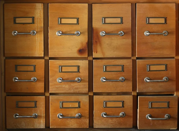 Old and used filing cabinet — Stock Photo, Image