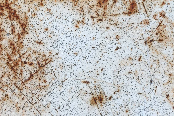철의 오래 된 녹슨 긁힌된 표면 — 스톡 사진