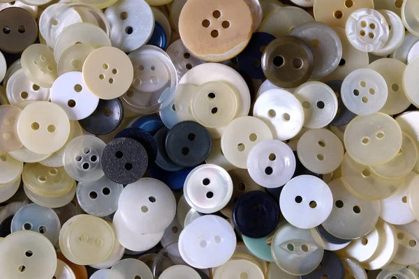 Heap of various clothing buttons — Stock Photo, Image