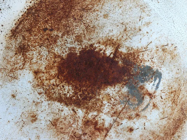 Rusty stain on the metal plate — Stock Photo, Image