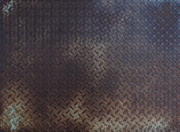 Бриллиантовая ржавая стальная пластина - тертая текстура — стоковое фото