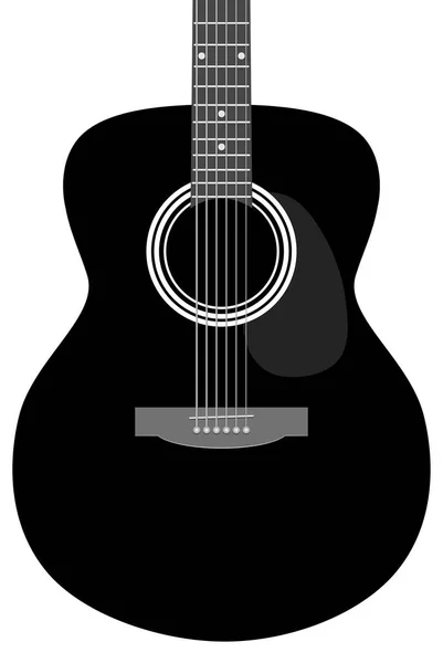 Κιθάρα - αφηρημένο μέρος του μουσικού οργάνου — Διανυσματικό Αρχείο