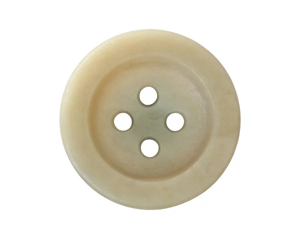 Detail of the button on white background — Stock Photo, Image