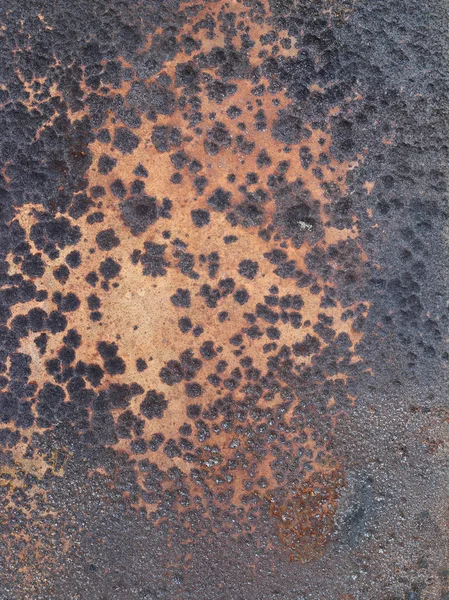 Superficie corrosionada de la placa de hierro — Foto de Stock