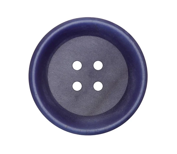 Detalhe do botão no fundo branco — Fotografia de Stock