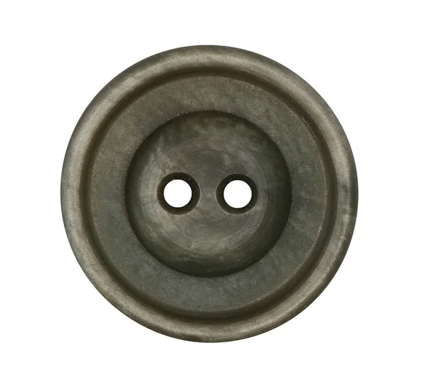 Detail of the button on white background — Stock Photo, Image