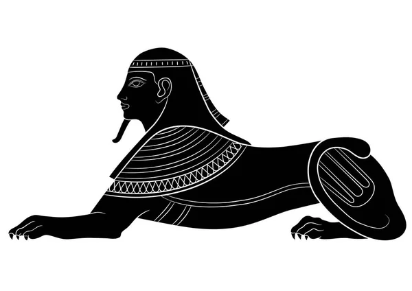 狮身人面像-古埃及神话中的生物 — 图库矢量图片