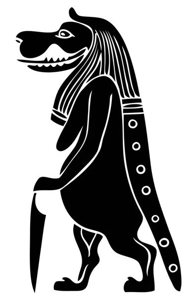 Taweret - mytické stvoření starověkého Egypta — Stockový vektor