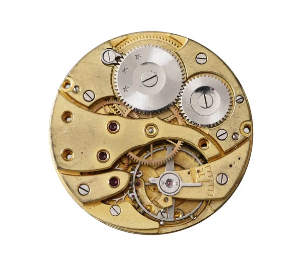 Detail of the watchwork mechanism — Stock Photo, Image