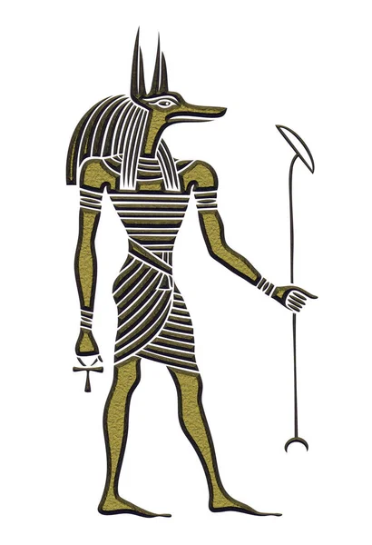 Anubis - Gud i det gamla Egypten — Stockfoto