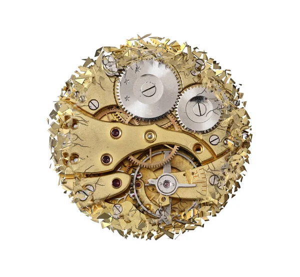 Breaking apart uurwerk mechanisme — Stockfoto