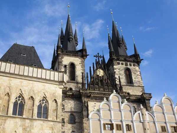 Igreja de Nossa Senhora diante de Tyn, Praga — Fotografia de Stock