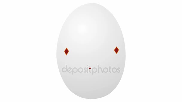 Pintura huevo de Pascua — Vídeo de stock