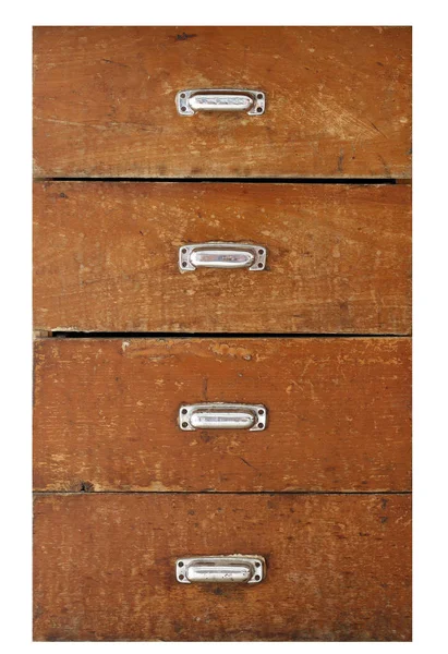 Old drawer on white background — Stock Photo, Image