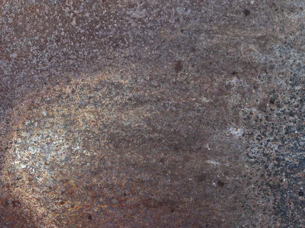 Roestig en versleten oppervlak van de ijzeren plaat — Stockfoto