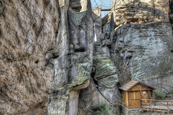 Taş castle Drabske svetnicky kalıntıları — Stok fotoğraf