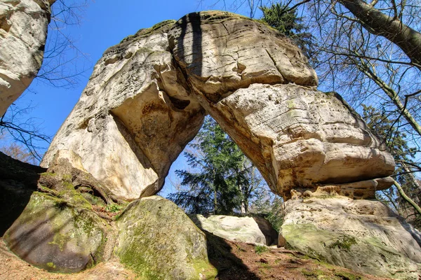 Rock arch in Bohemian Paradise — Stock Photo, Image