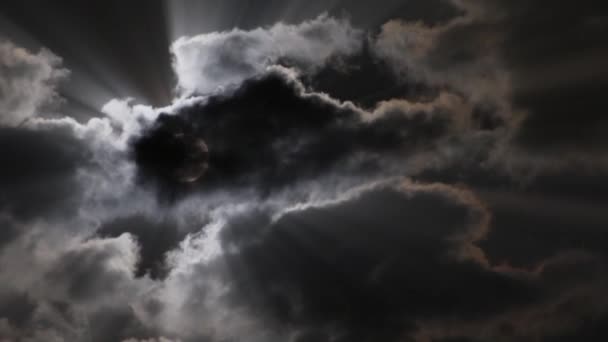어둠의 구름-광선의 주먹에 빛나는 문 — 비디오