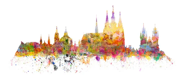 Berühmte Sehenswürdigkeiten von Prag - hradcany - Kathedrale des heiligen Vitus — Stockfoto