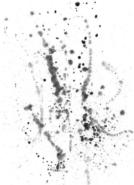 Splatters en blots op wit papier — Stockfoto