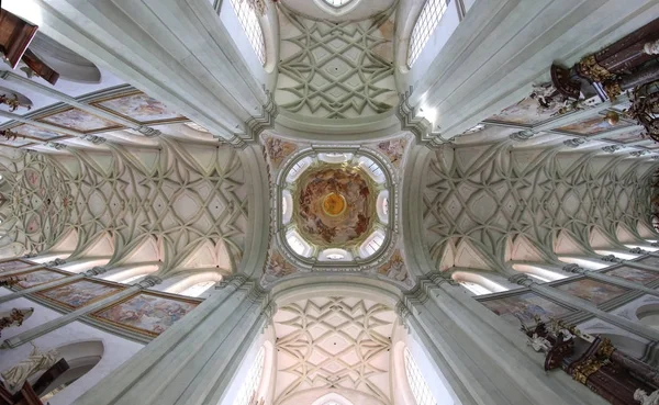 Gothic vault of the ceiling - view from below — Stock Photo, Image