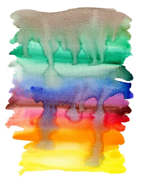 Fläckar av färg kör ner pappret — Stockfoto