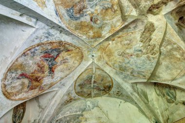 Manastır kalıntıları Pivon, Çek Cumhuriyeti, 18 Temmuz 2017: