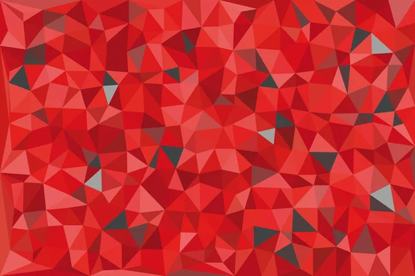 Red and gray triangular pattern - triangles mosaic — Stock Vector
