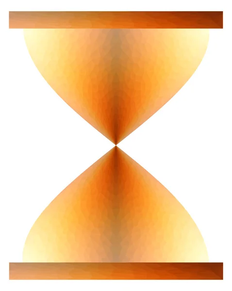 Horloge en verre triangulée — Image vectorielle
