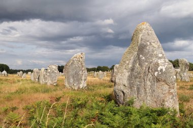 Hizalama de Carnac - Hizalama du Menec - Menhirs satırları