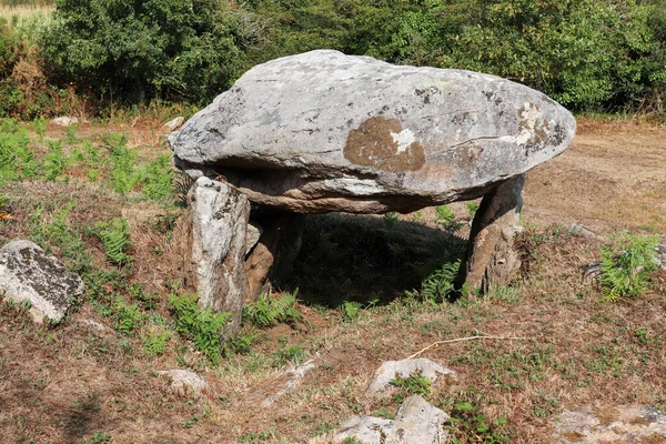 Monument Mégalithique Dolmen Run Sinzen Site Archéologique Près Erdeven Département — Photo