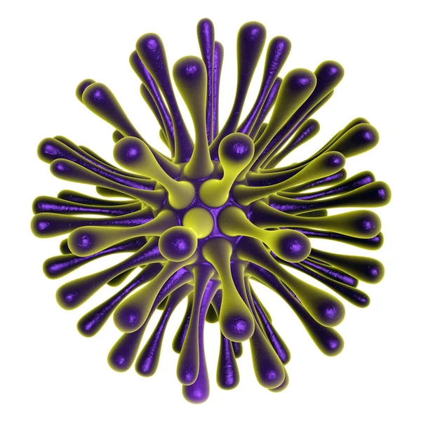 Illustration Eines Virus Gerendert Isoliert Hintergrund — Stockfoto