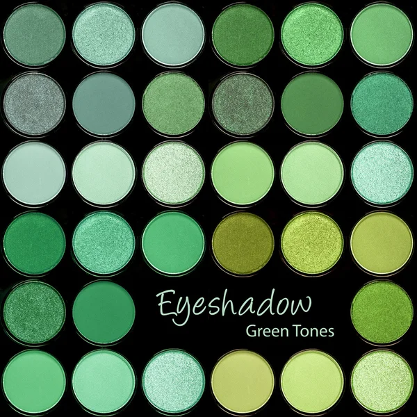 Eshadows 在色调的绿色 — 图库照片