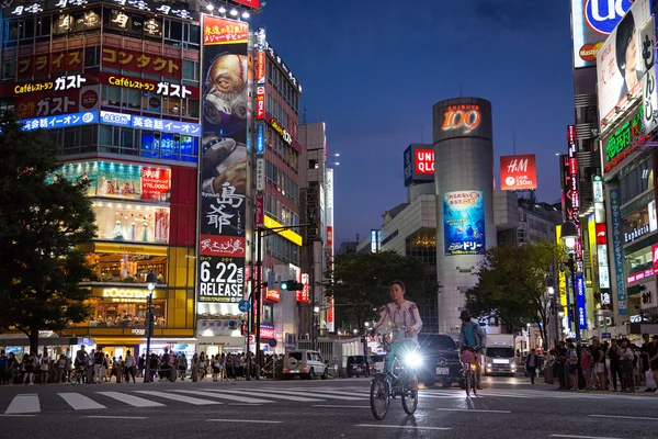 Shibuya bei Nacht Ansicht — Stockfoto